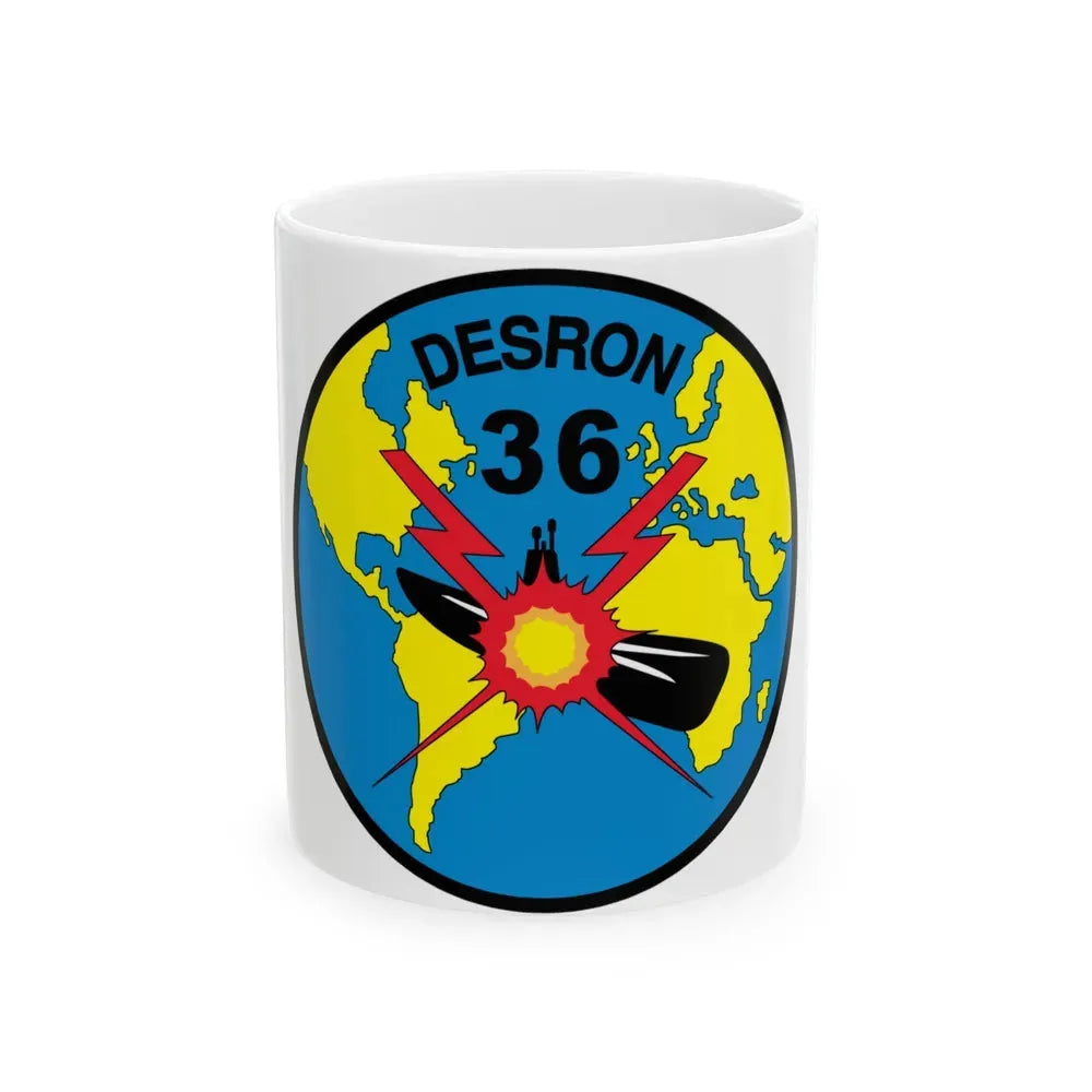 Desron 36 (U.S. Navy) White Coffee Mug 11oz - Go Mug Yourself