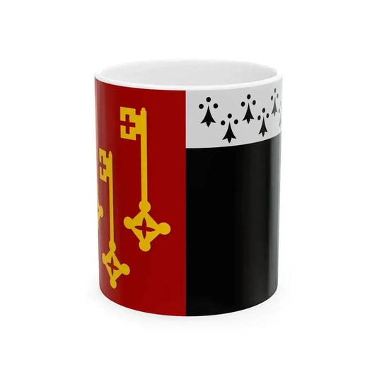Destelbergen vlag (Belgium) White Coffee Mug 11oz - Go Mug Yourself