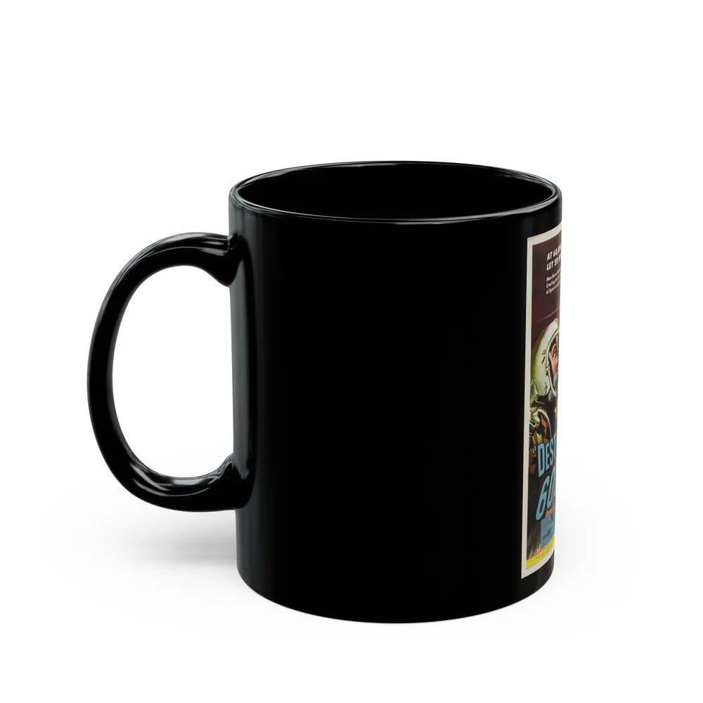 DESTINATION 60000 1957 Movie Poster - Black Coffee Mug-Go Mug Yourself