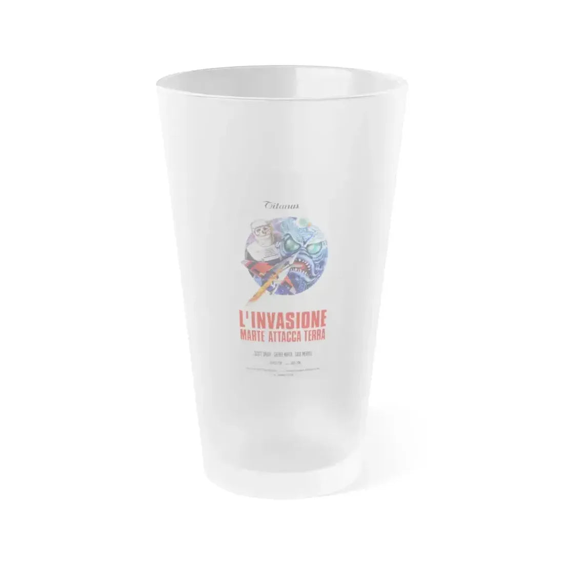 DESTINATION INNER SPACE (ITALIAN) 1966 Movie Poster - Frosted Pint Glass 16oz 16oz Frosted - Go Mug Yourself