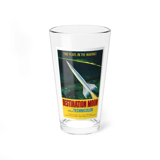 DESTINATION MOON 1950 Movie Poster - Pint Glass 16oz-16oz-Go Mug Yourself