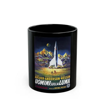DESTINATION MOON (ITALIAN) 1950 Movie Poster - Black Coffee Mug 11oz - Go Mug Yourself