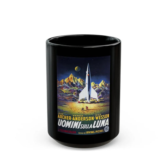 DESTINATION MOON (ITALIAN) 1950 Movie Poster - Black Coffee Mug-15oz-Go Mug Yourself