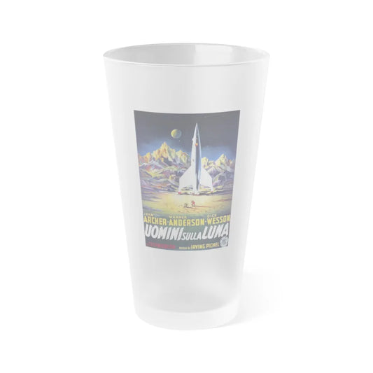 DESTINATION MOON (ITALIAN) 1950 Movie Poster - Frosted Pint Glass 16oz-16oz-Frosted-Go Mug Yourself