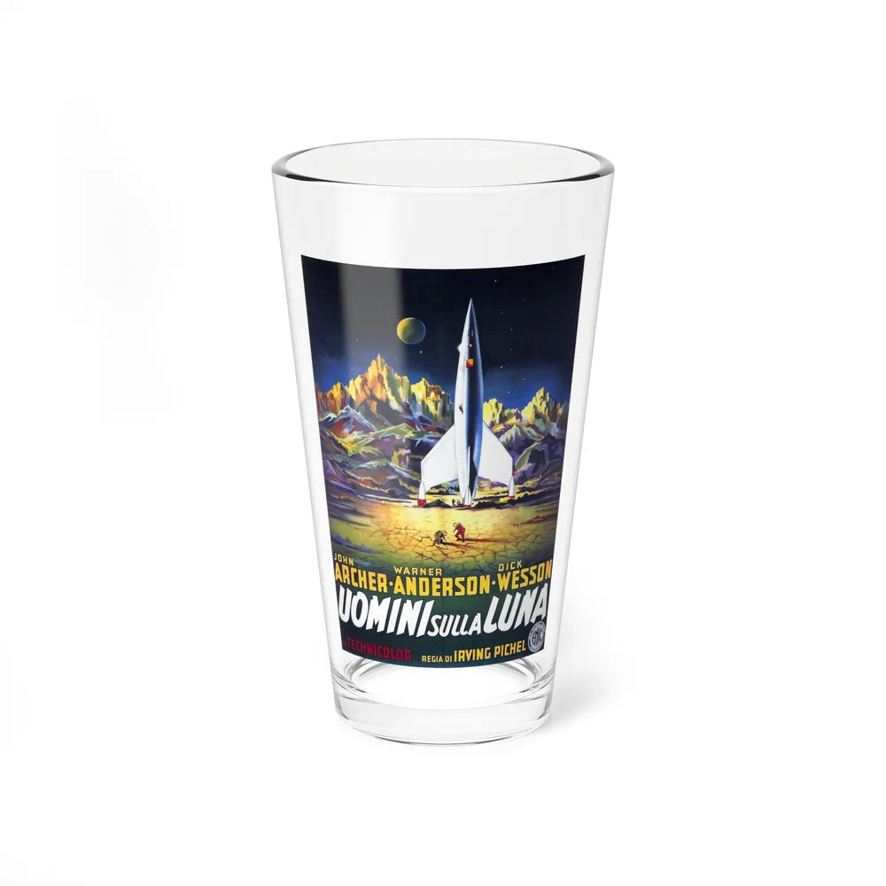 DESTINATION MOON (ITALIAN) 1950 Movie Poster - Pint Glass 16oz-16oz-Go Mug Yourself