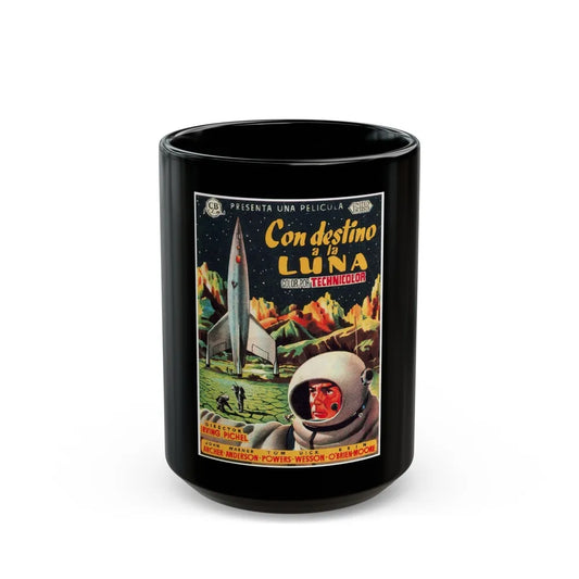 DESTINATION MOON (SPANISH) 1950 Movie Poster - Black Coffee Mug-15oz-Go Mug Yourself