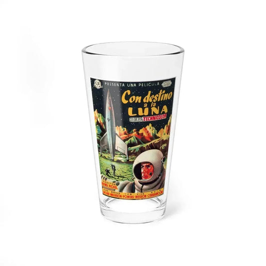 DESTINATION MOON (SPANISH) 1950 Movie Poster - Pint Glass 16oz 16oz - Go Mug Yourself
