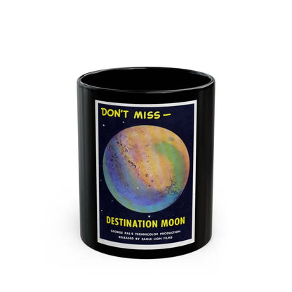 DESTINATION MOON (TEASER) 1950 Movie Poster - Black Coffee Mug-11oz-Go Mug Yourself