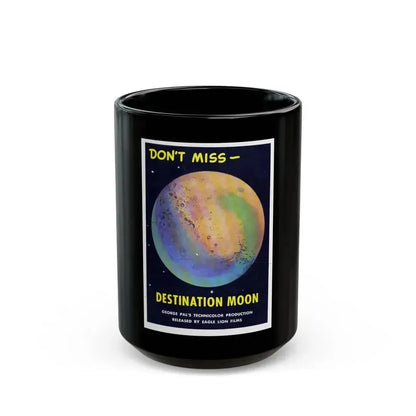 DESTINATION MOON (TEASER) 1950 Movie Poster - Black Coffee Mug 15oz - Go Mug Yourself