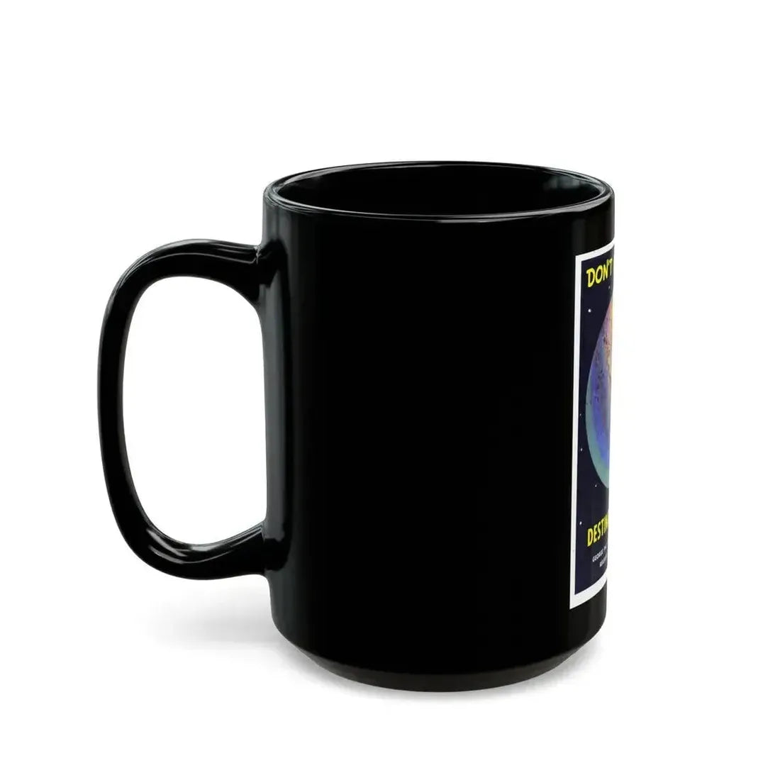 DESTINATION MOON (TEASER) 1950 Movie Poster - Black Coffee Mug - Go Mug Yourself