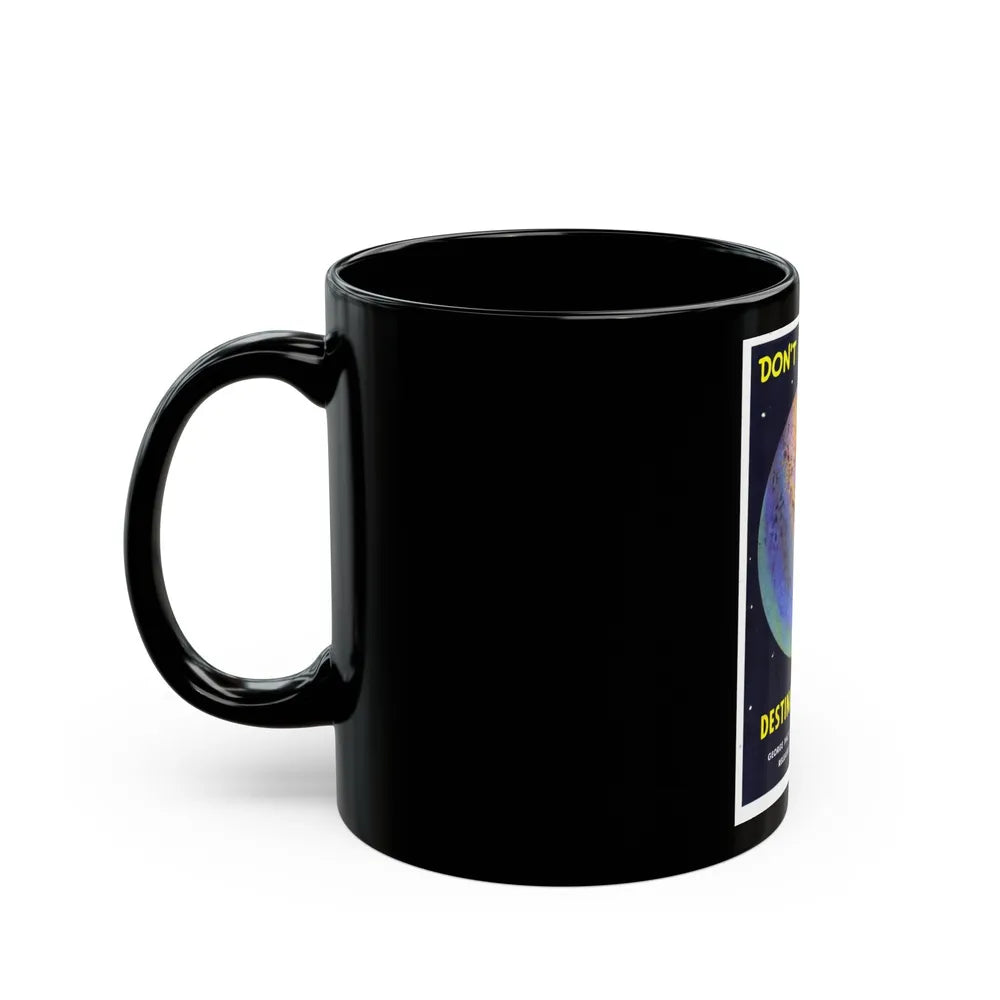 DESTINATION MOON (TEASER) 1950 Movie Poster - Black Coffee Mug-Go Mug Yourself