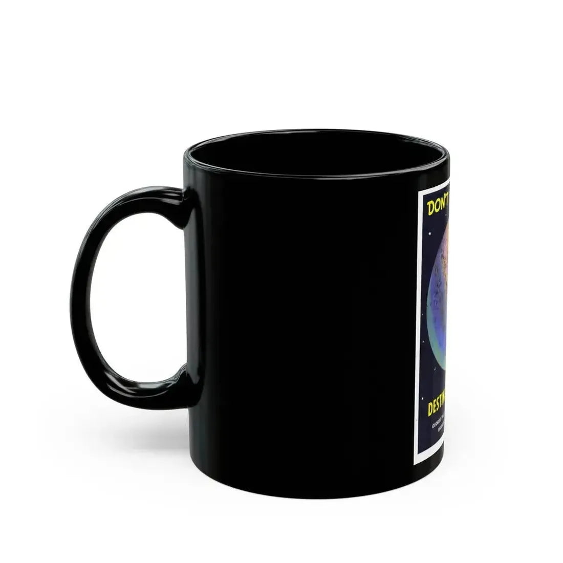 DESTINATION MOON (TEASER) 1950 Movie Poster - Black Coffee Mug - Go Mug Yourself