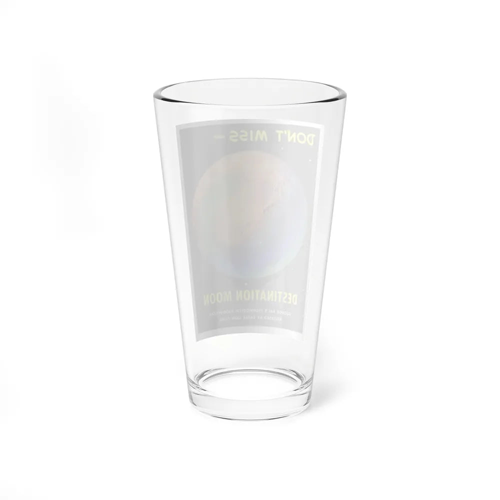 DESTINATION MOON (TEASER) 1950 Movie Poster - Pint Glass 16oz-Go Mug Yourself