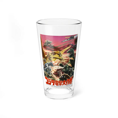 DESTROY ALL MONSTERS (ASIAN) (GODZILLA) 1968 Movie Poster - Pint Glass 16oz-16oz-Go Mug Yourself