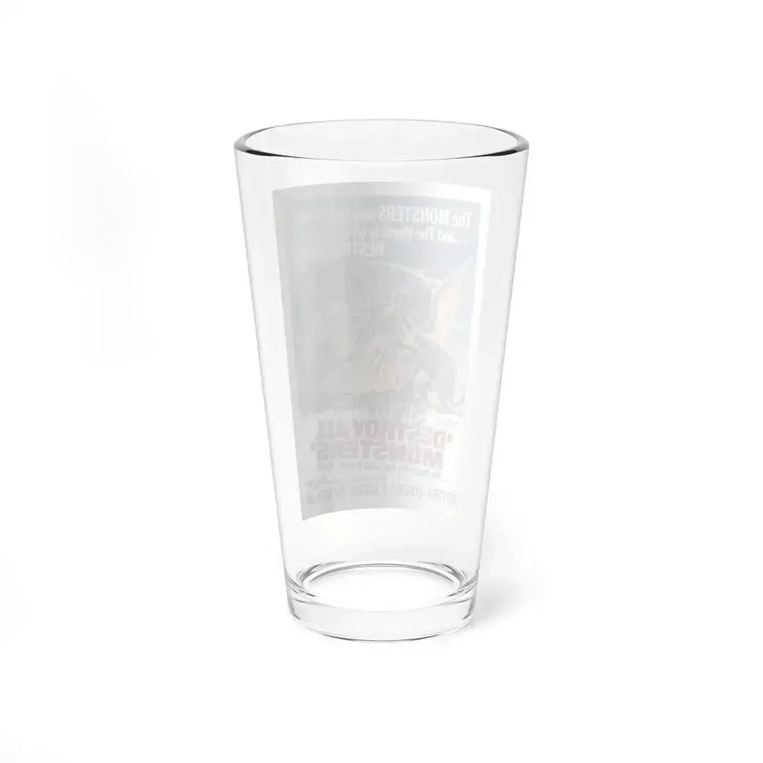 DESTROY ALL MONSTERS (GODZILLA) 1968 Movie Poster - Pint Glass 16oz - Go Mug Yourself