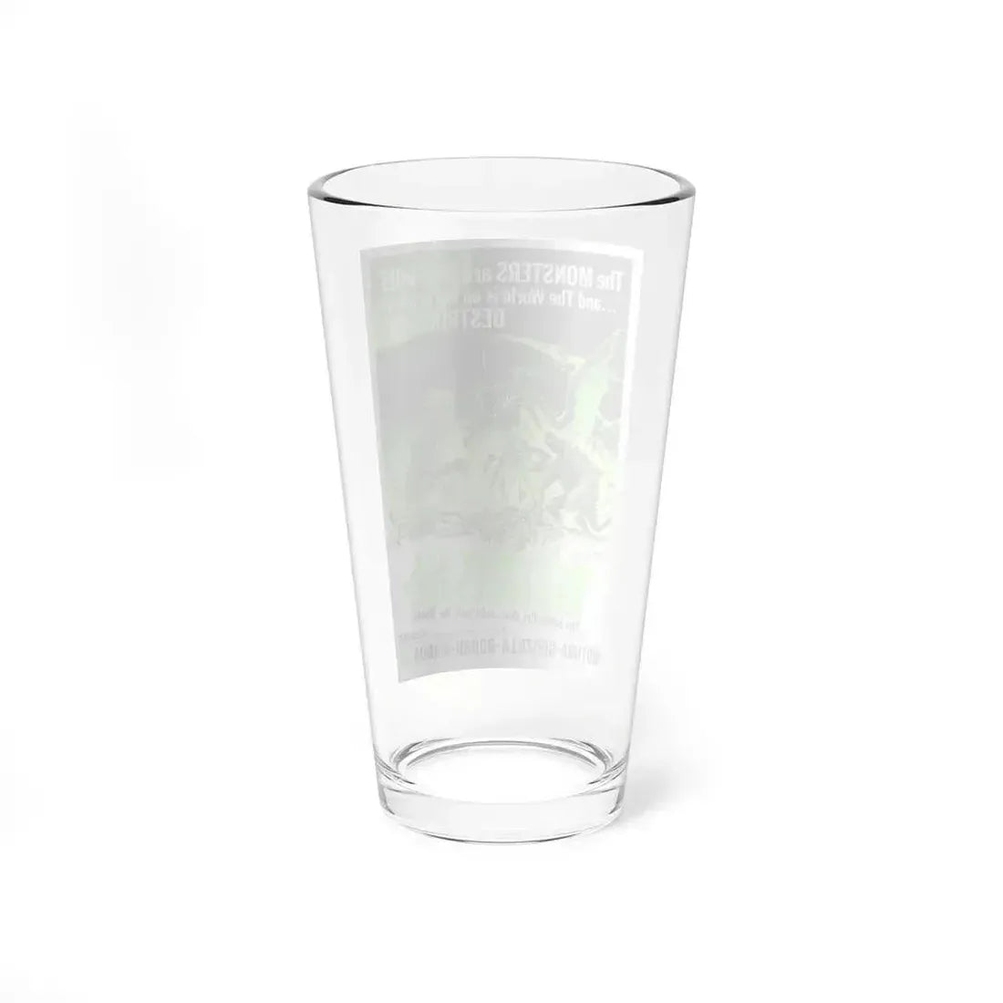 DESTROY ALL MONSTERS (GODZILLA) 2 1968 Movie Poster - Pint Glass 16oz - Go Mug Yourself
