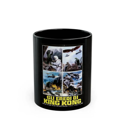 DESTROY ALL MONSTERS (GODZILLA) (ITALIAN) 1968 Movie Poster - Black Coffee Mug 11oz - Go Mug Yourself