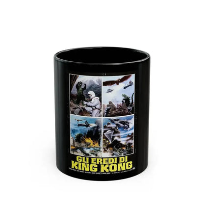 DESTROY ALL MONSTERS (GODZILLA) (ITALIAN) 1968 Movie Poster - Black Coffee Mug 11oz - Go Mug Yourself