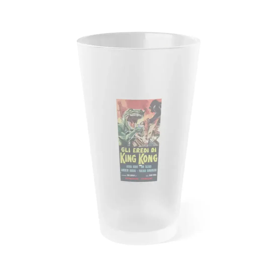 DESTROY ALL MONSTERS (GODZILLA) (ITALIAN) 2 1968 Movie Poster - Frosted Pint Glass 16oz Default Title - Go Mug Yourself