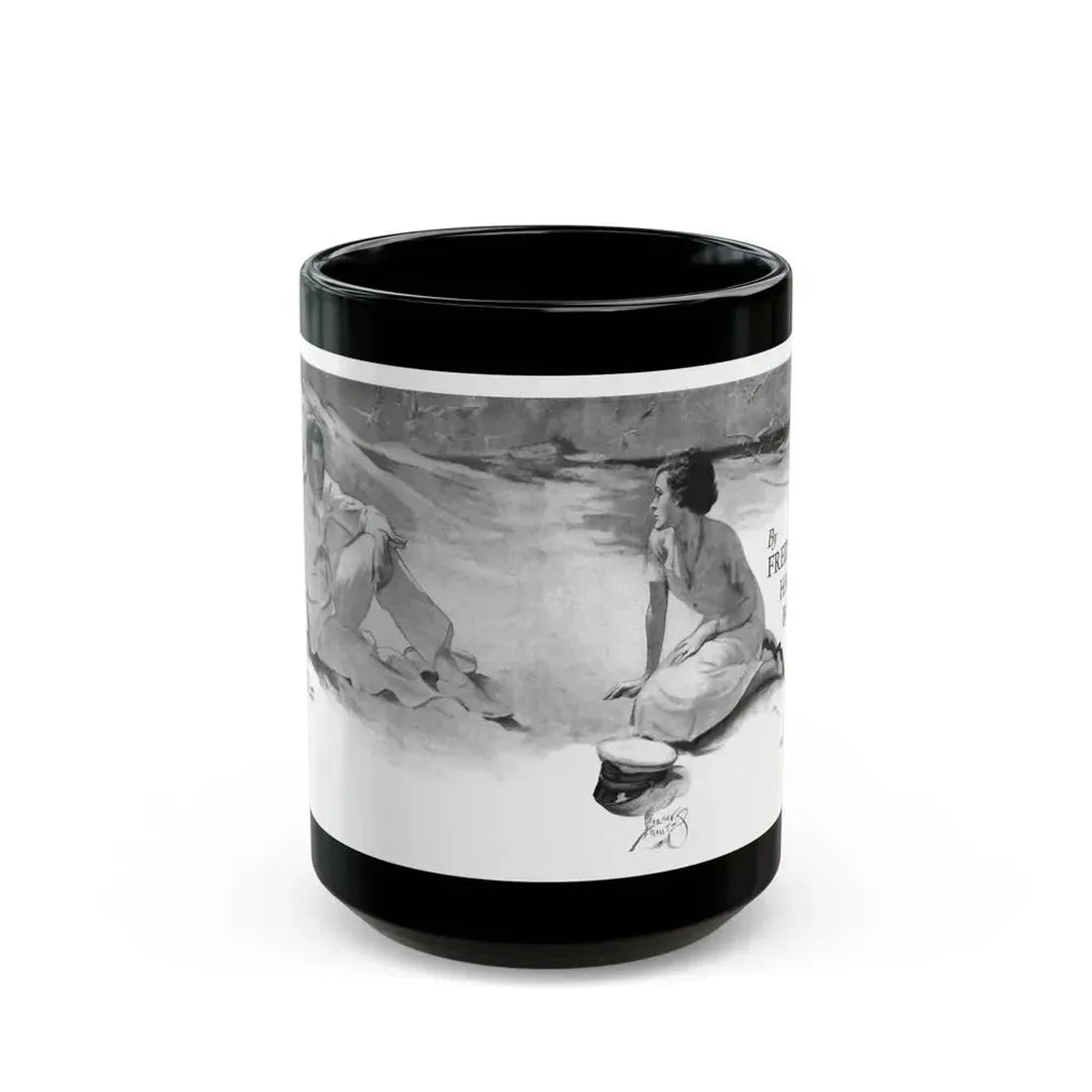 Destroyer, Liberty magazine, March 10, 1934 - Black Coffee Mug 15oz - Go Mug Yourself