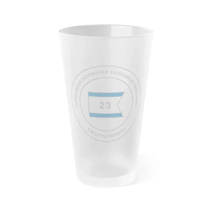 Destroyer Sq 23 COMDESRON 23 (U.S. Navy) Frosted Pint Glass 16oz Default Title - Go Mug Yourself