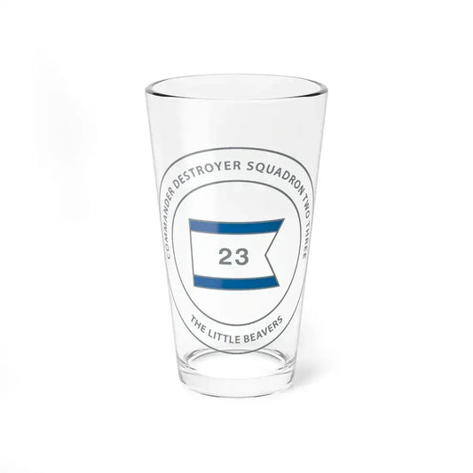 Destroyer Sq 23 COMDESRON 23 (U.S. Navy) Pint Glass 16oz 16oz - Go Mug Yourself