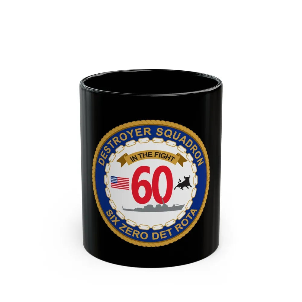 Destroyer Sq 60 Det Rota (U.S. Navy) Black Coffee Mug-11oz-Go Mug Yourself