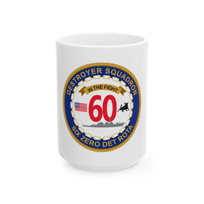 Destroyer Sq 60 Det Rota (U.S. Navy) White Coffee Mug-15oz-Go Mug Yourself