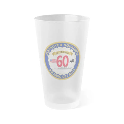 Destroyer Sq 60 Det Rota (U.S. Navy) Frosted Pint Glass 16oz Default Title - Go Mug Yourself