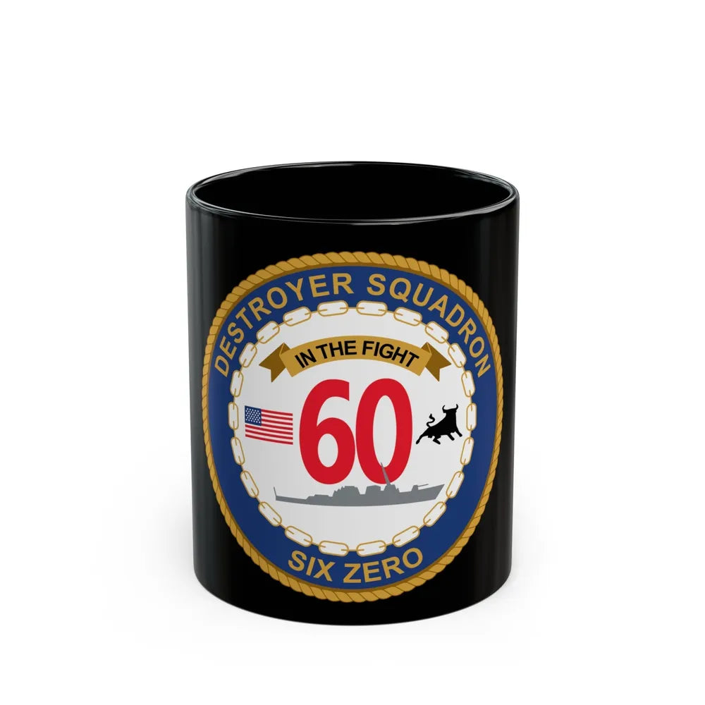 Destroyer Sq 60 (U.S. Navy) Black Coffee Mug-11oz-Go Mug Yourself