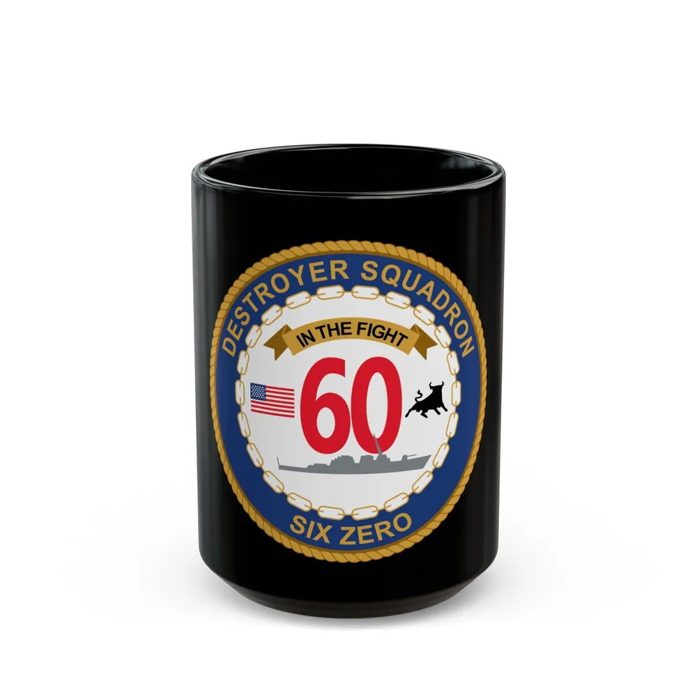 Destroyer Sq 60 (U.S. Navy) Black Coffee Mug-15oz-Go Mug Yourself