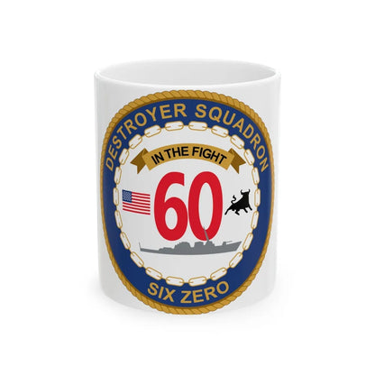 Destroyer Sq 60 (U.S. Navy) White Coffee Mug-11oz-Go Mug Yourself