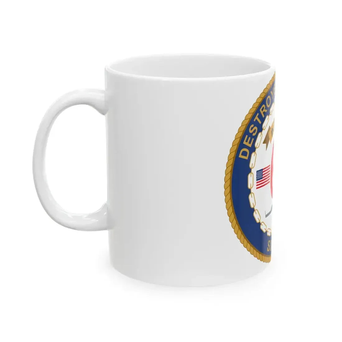 Destroyer Sq 60 (U.S. Navy) White Coffee Mug - Go Mug Yourself