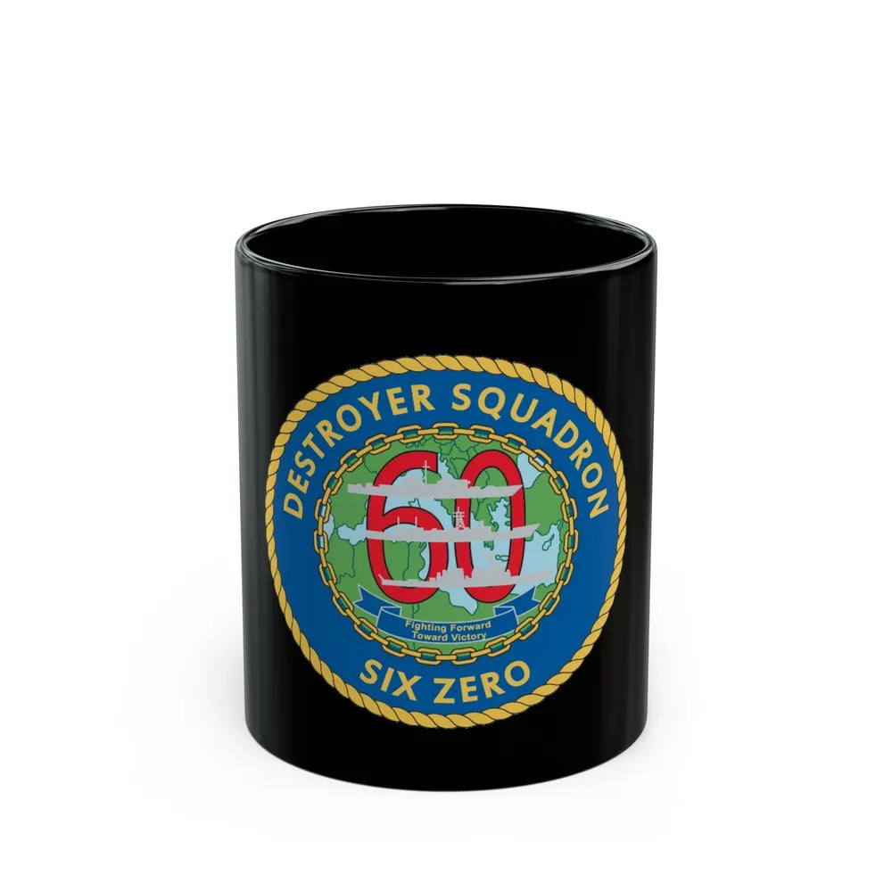 Destroyer Sq 60 v2 (U.S. Navy) Black Coffee Mug-11oz-Go Mug Yourself