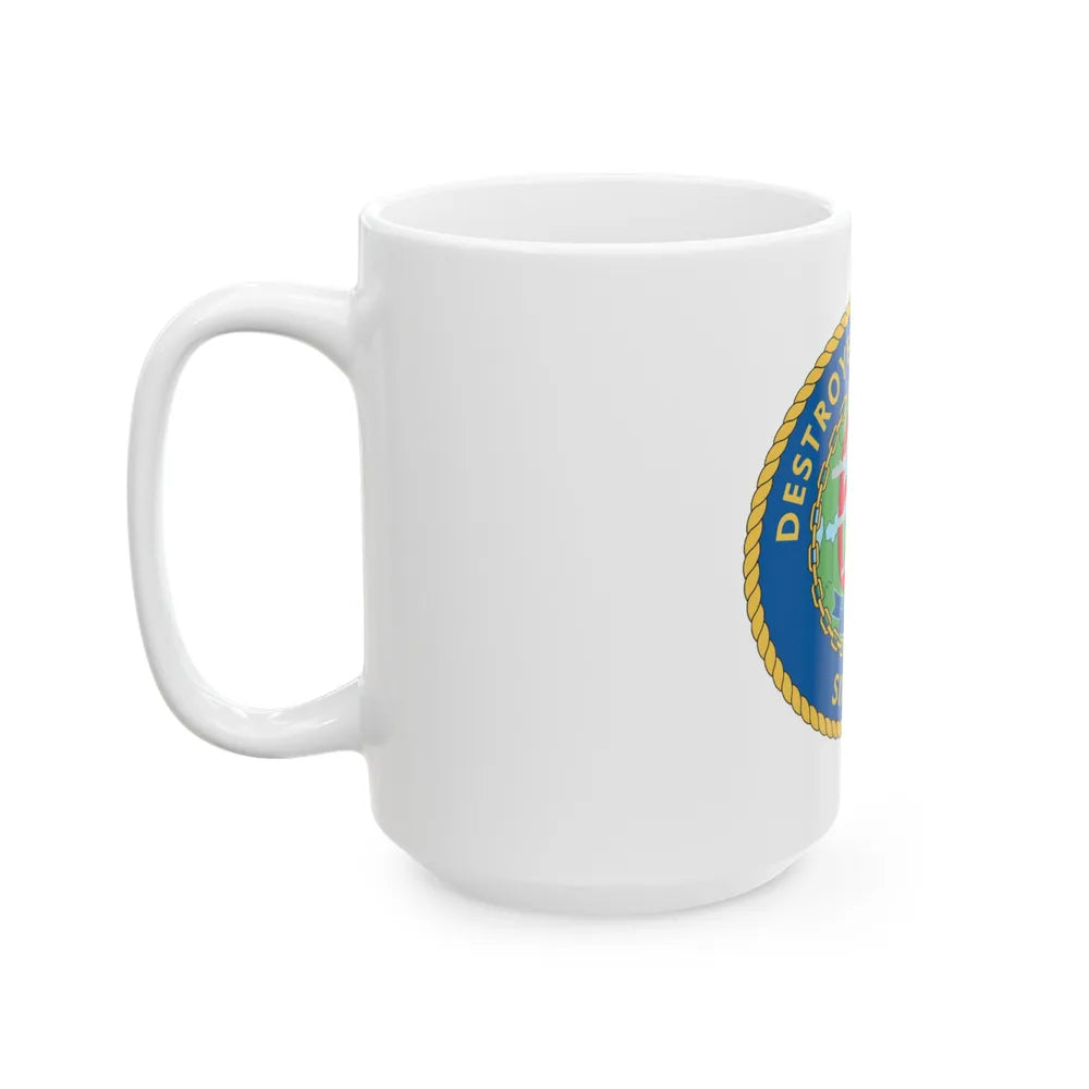 Destroyer Sq 60 v2 (U.S. Navy) White Coffee Mug-Go Mug Yourself