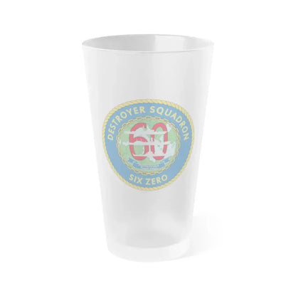 Destroyer Sq 60 v2 (U.S. Navy) Frosted Pint Glass 16oz Default Title - Go Mug Yourself