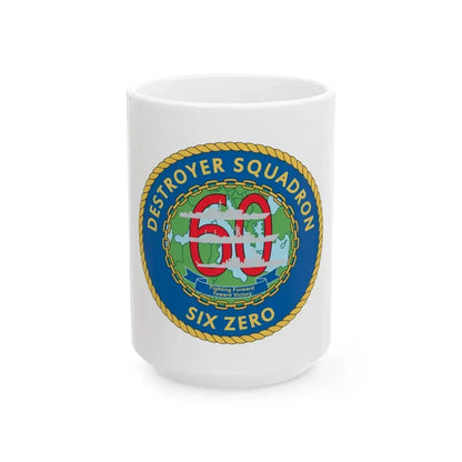 Destroyer Sq 60 v2 (U.S. Navy) White Coffee Mug 15oz - Go Mug Yourself