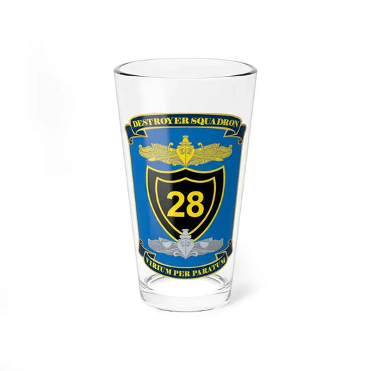 Destroyer Squadron COMDESRON 28 (U.S. Navy) Pint Glass 16oz 16oz - Go Mug Yourself