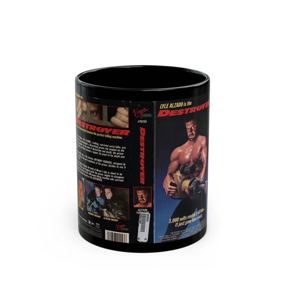 DESTROYER (VHS COVER) - Black Coffee Mug-11oz-Go Mug Yourself