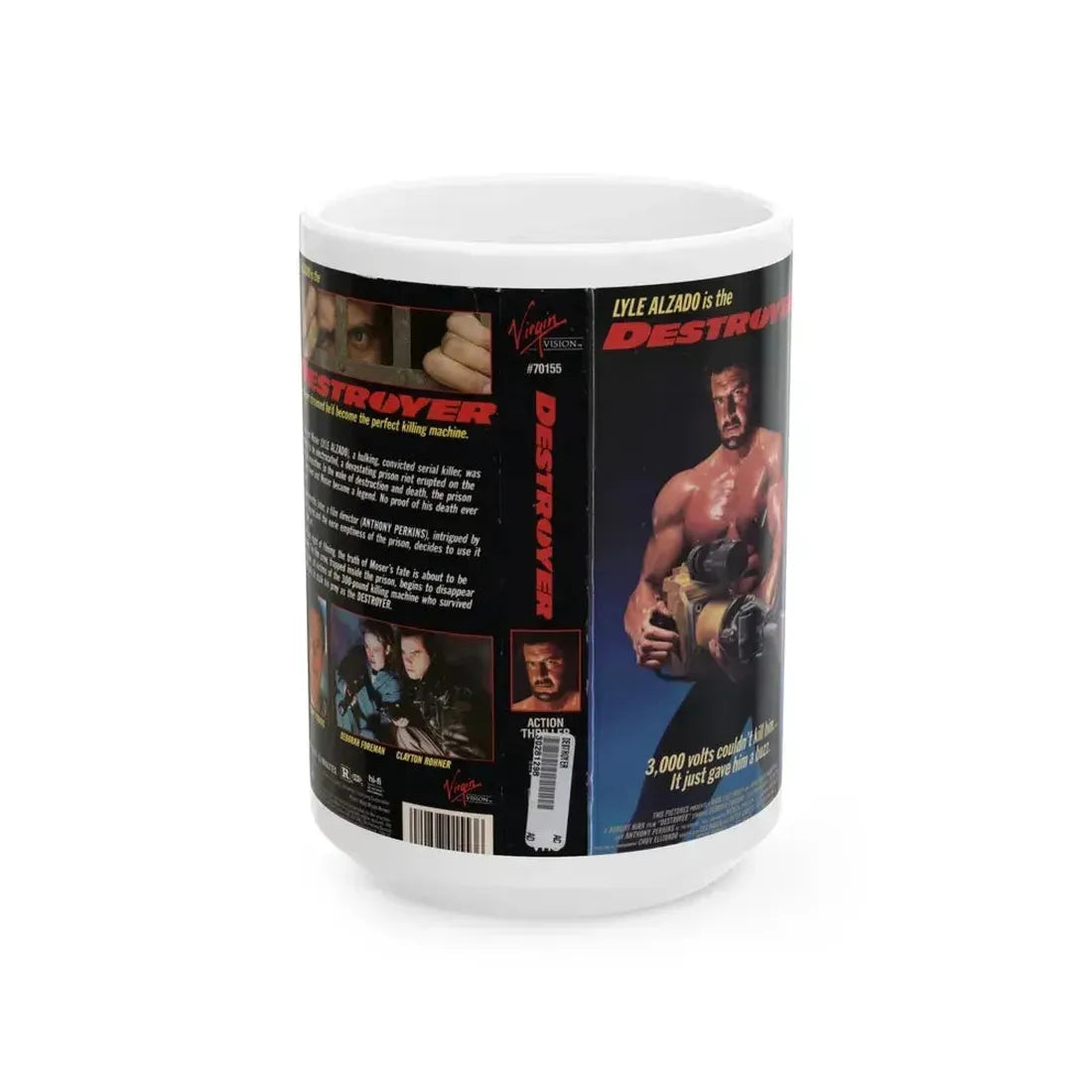 DESTROYER (VHS COVER) - White Coffee Mug 15oz - Go Mug Yourself