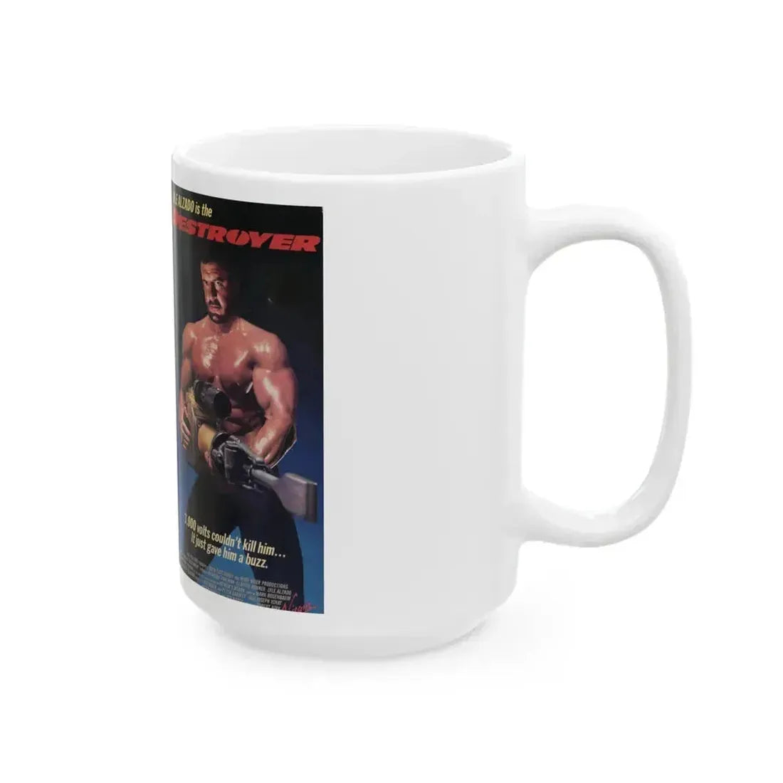 DESTROYER (VHS COVER) - White Coffee Mug - Go Mug Yourself
