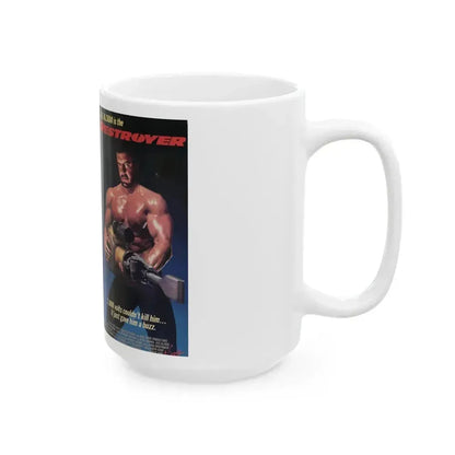 DESTROYER (VHS COVER) - White Coffee Mug - Go Mug Yourself