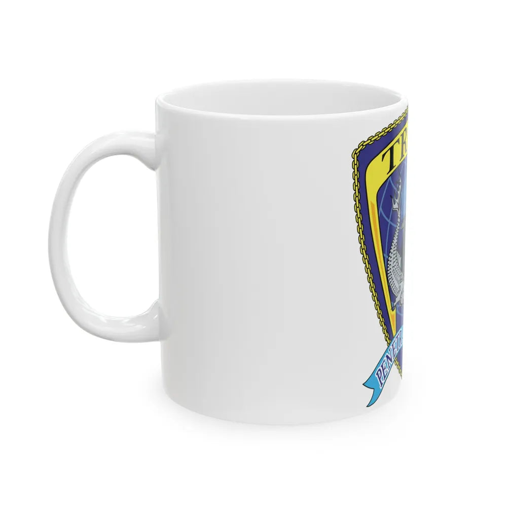 Det Triton (U.S. Navy) White Coffee Mug-Go Mug Yourself