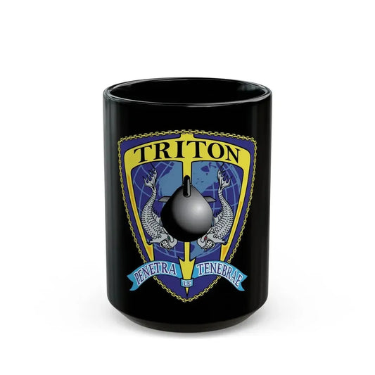 Det Triton (U.S. Navy) Black Coffee Mug 15oz - Go Mug Yourself