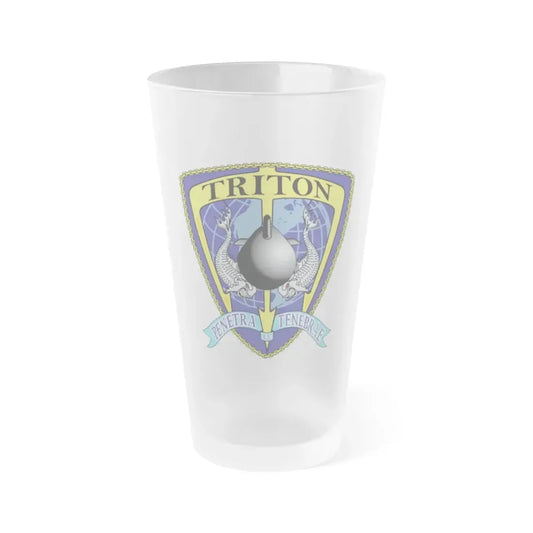 Det Triton (U.S. Navy) Frosted Pint Glass 16oz Default Title - Go Mug Yourself