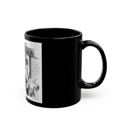 Detail from a 1928 Huntley & Palmers advertisement - Black Coffee Mug - Go Mug Yourself