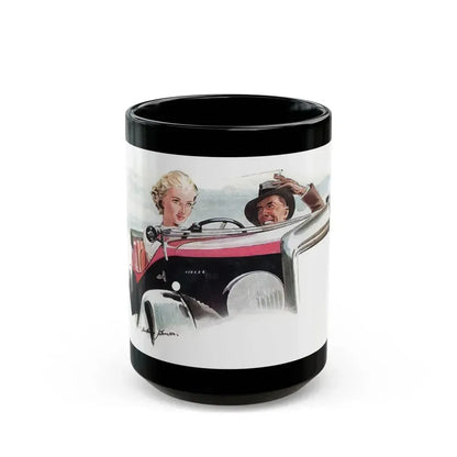 Detail from a 1935 Esso advertisement - Black Coffee Mug 15oz - Go Mug Yourself