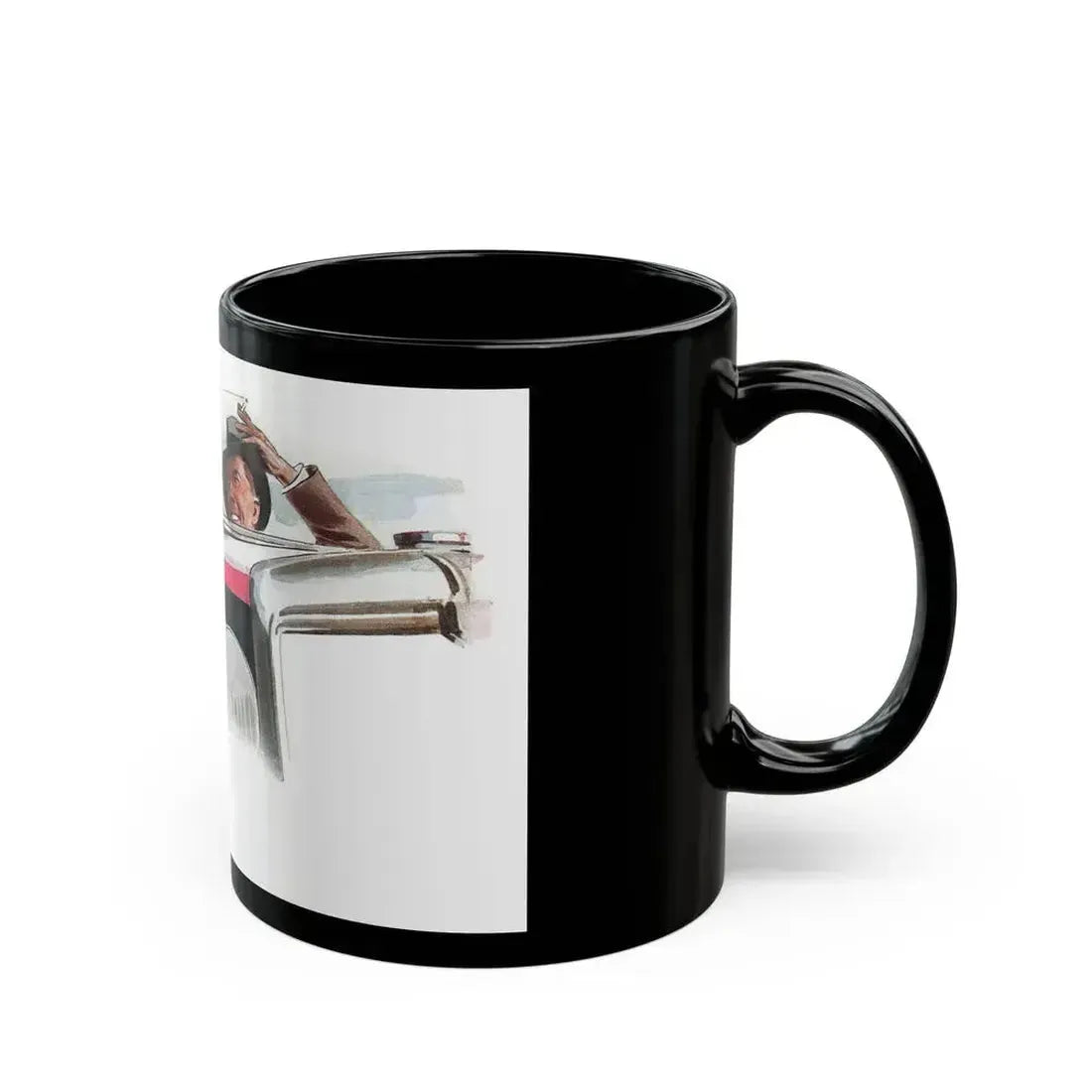 Detail from a 1935 Esso advertisement - Black Coffee Mug - Go Mug Yourself