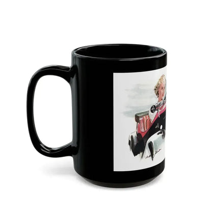 Detail from a 1935 Esso advertisement - Black Coffee Mug - Go Mug Yourself