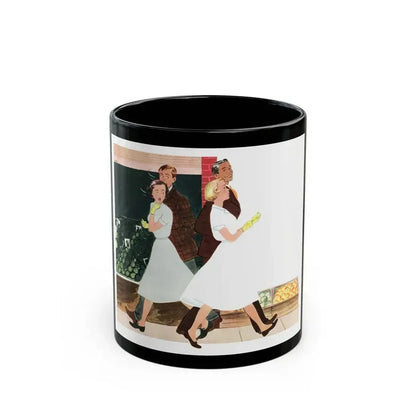 Detail from a 1951 Persil soap powder advertisement - Black Coffee Mug 11oz - Go Mug Yourself